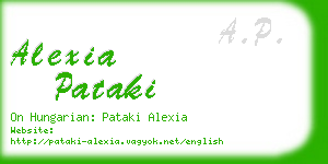 alexia pataki business card